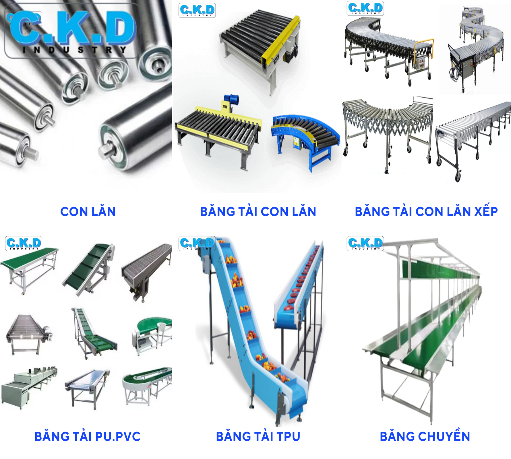 CON LĂN, BĂNG TẢI VÀ BĂNG CHUYỀN